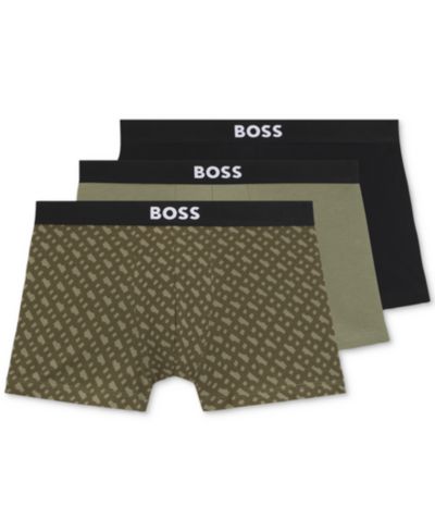 Мужские трусы-боксеры Hugo Boss BOSS One 3-Pk. Logo Waistband Trunks