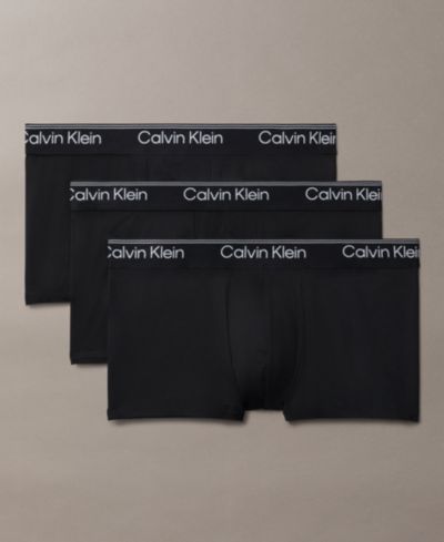 Calvin Klein Men's Micro Stretch Low-Rise Trunks, 3-Pack