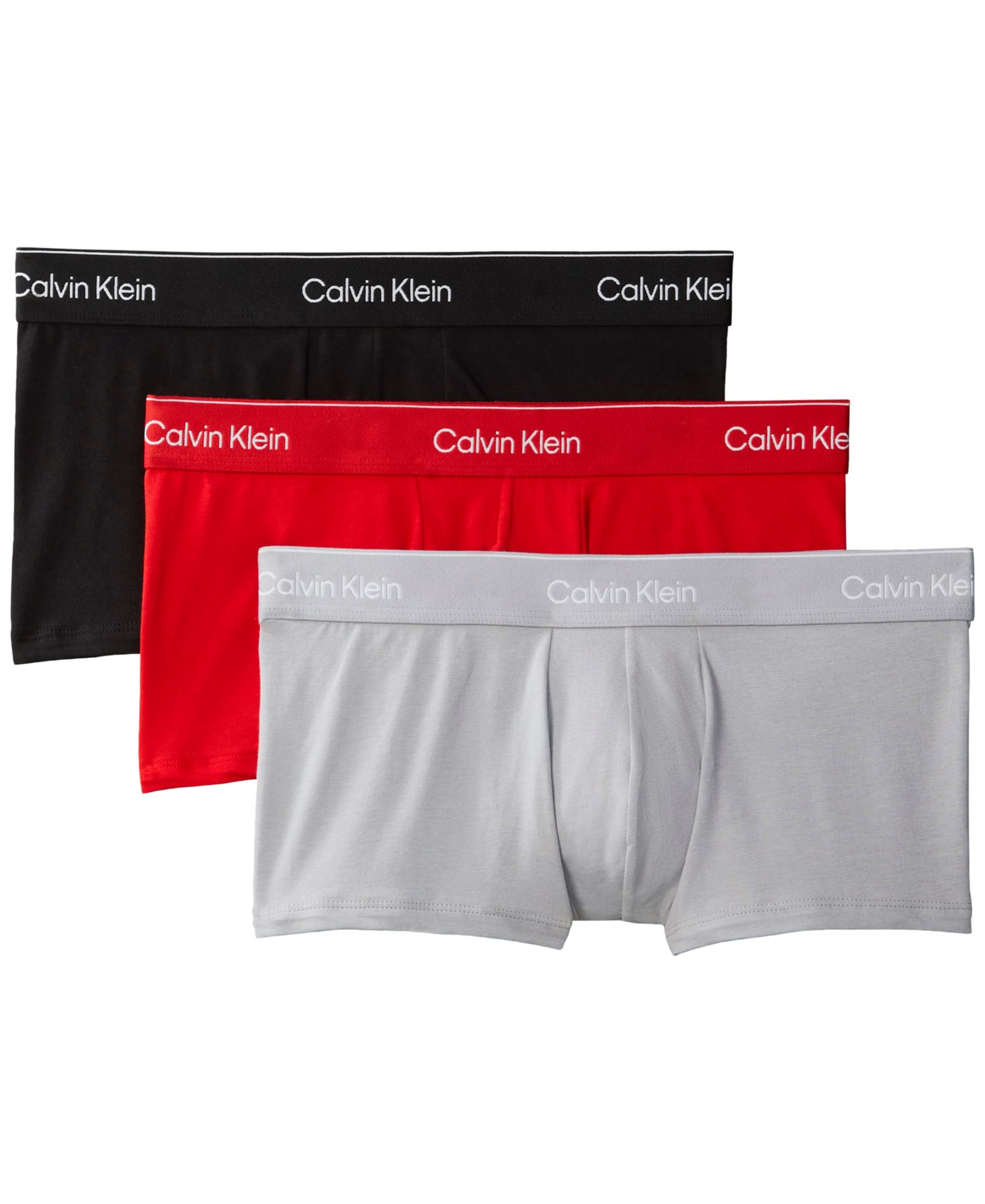Calvin Klein Men's Icon Cotton Stretch Low-Rise Trunks, Pack of 3
