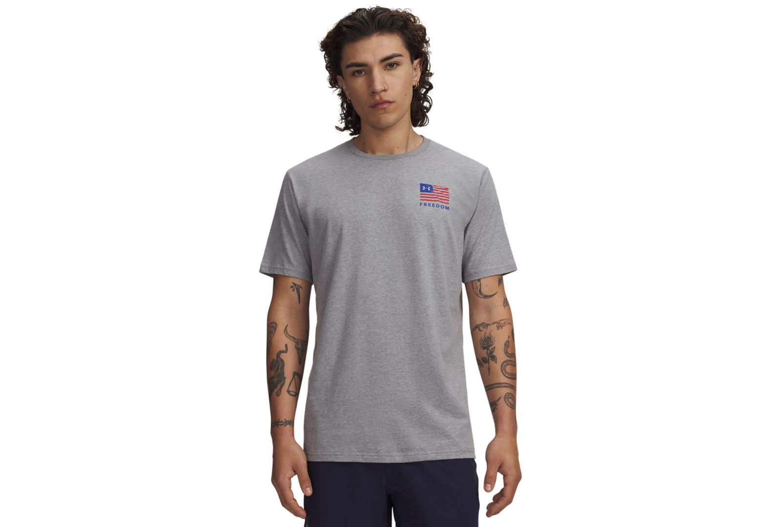 Under Armour Мужская футболка с коротким рукавом Freedom Flag USA
