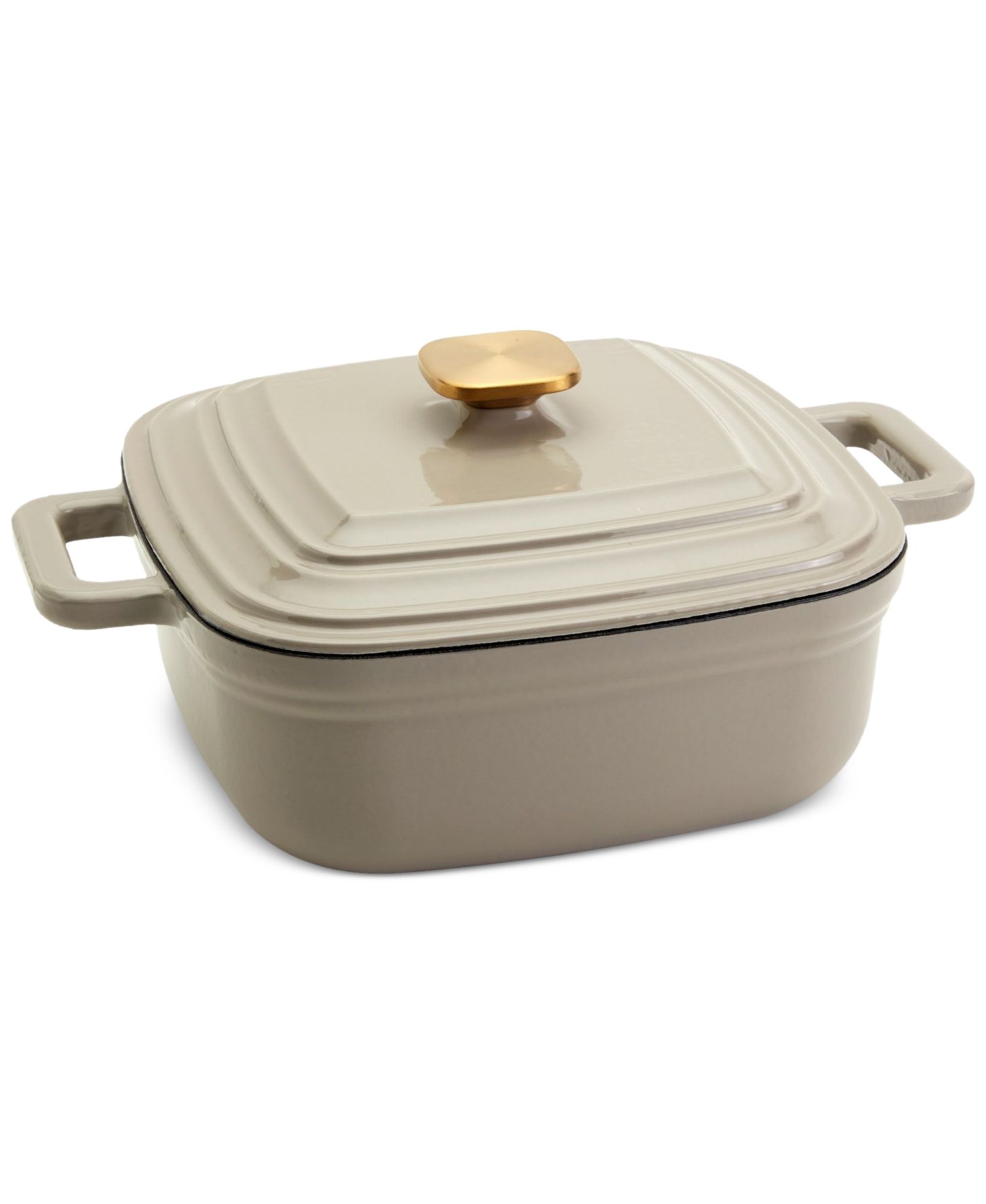 Квадратная жаровня Smith & Clark из эмалированного чугуна, 4-Qt.