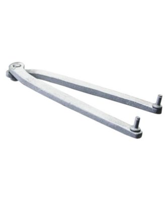Amber Sports Steel Adjustable Angle Grinder Pin Wrench, Locknut Spanner for Backing Pads, Flexible Hole Spacing, Compatible with Most Grinders and Round Nuts