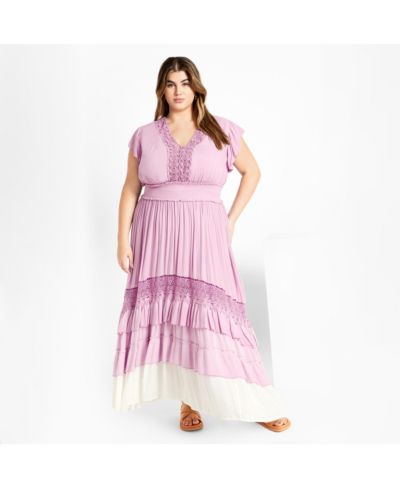 CITY CHIC Plus Size Destiny Ombre Maxi Dress