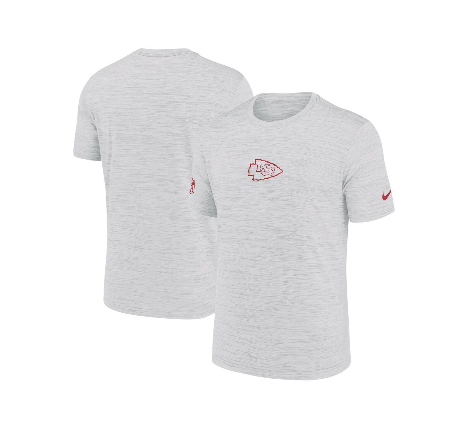 Мужская футболка Nike Ash Kansas City Chiefs Sideline Velocity Performance