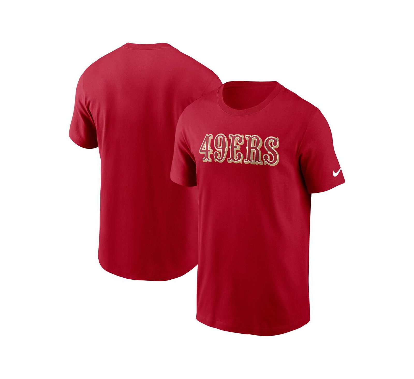 Мужская футболка Nike Scarlet San Francisco 49ers Primetime Wordmark Essential