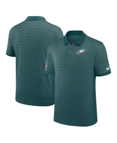 Мужская рубашка-поло Nike Philadelphia Eagles Sideline Victory Stripe Performance темно-зеленая