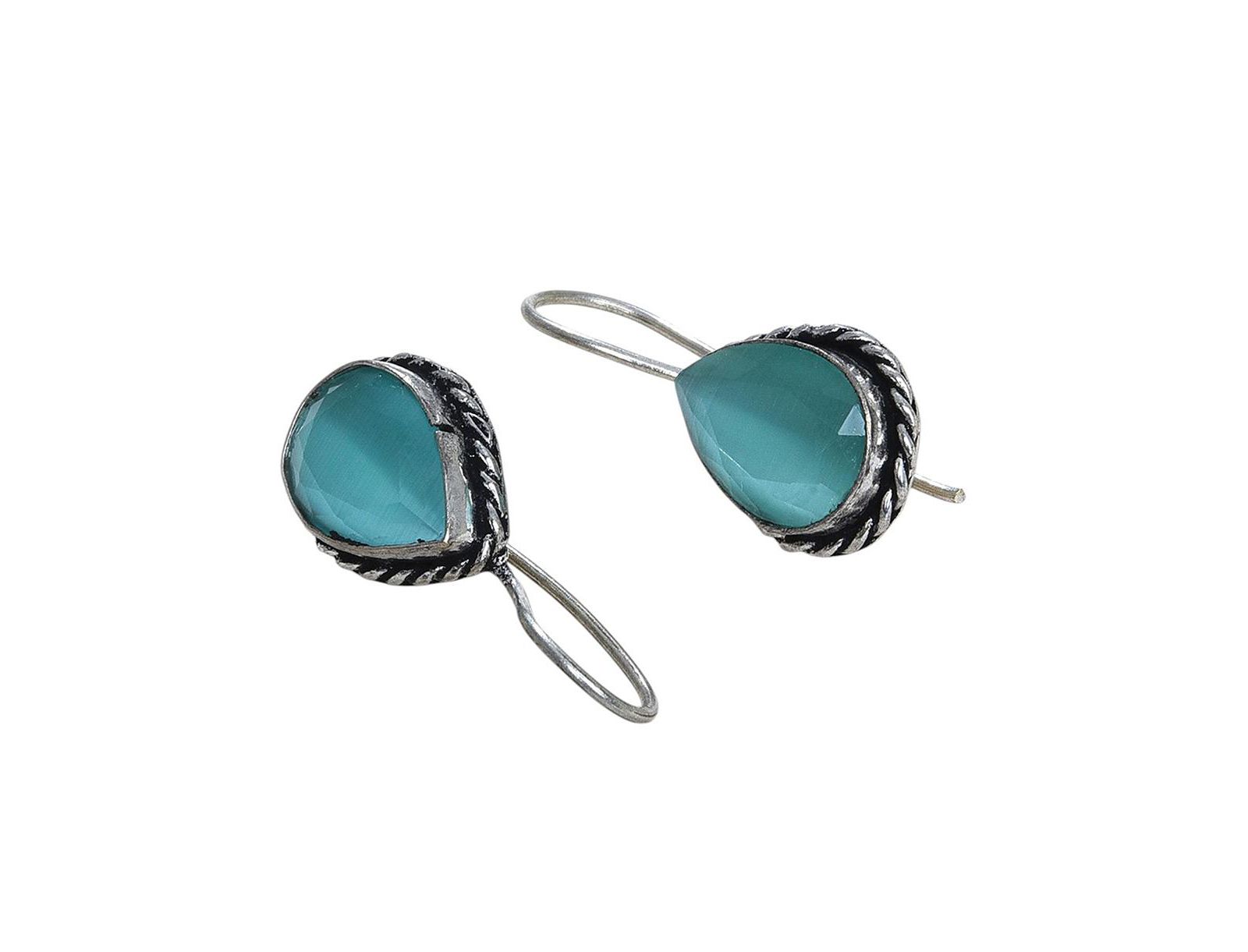 Серьги SOHI Teardrop-Stone Drop