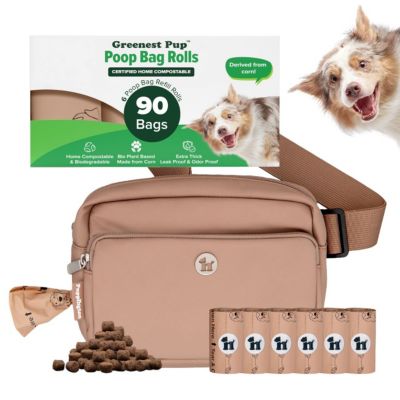 Puppington Walk Star Kit: 3-in-1 Dog Walk Bag plus Matching 90 Refill Dog Bags