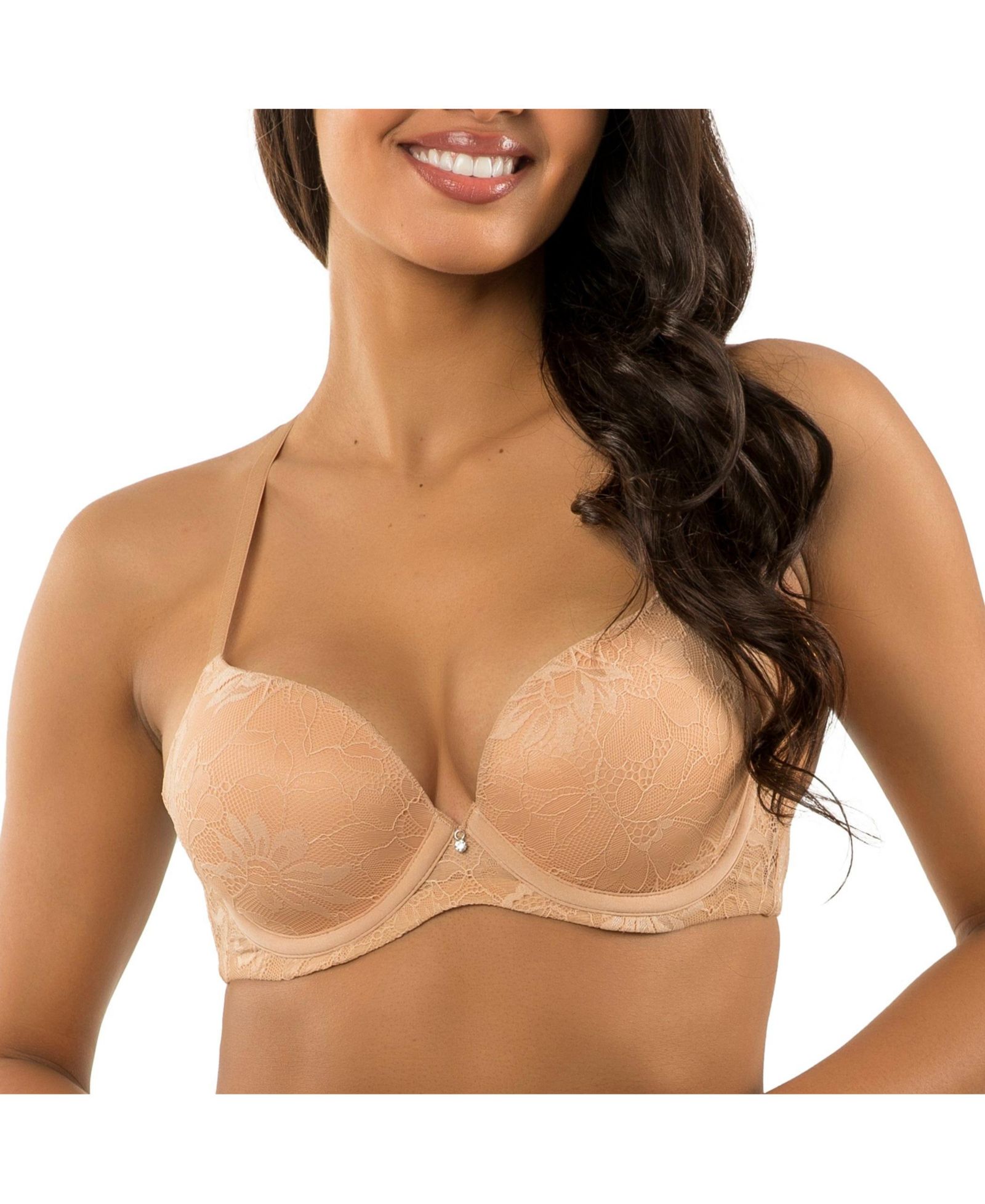 Женское кружевное бра PARFAIT Luxlacy Lace T-Shirt Bra, True Nude, 40H