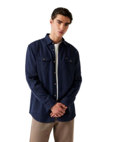 GUESS Men's Washed Fluid Shirt