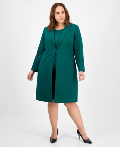 Платье-костюм Le Suit Plus Size Sleeveless Sheath 2 Piece