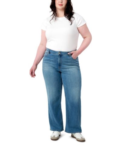 Джинсы Seven7 Plus Size с широкими брючинами