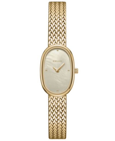 Женские часы BREDA 'Jane Tethered' Gold Stainless Steel Mesh 18mm