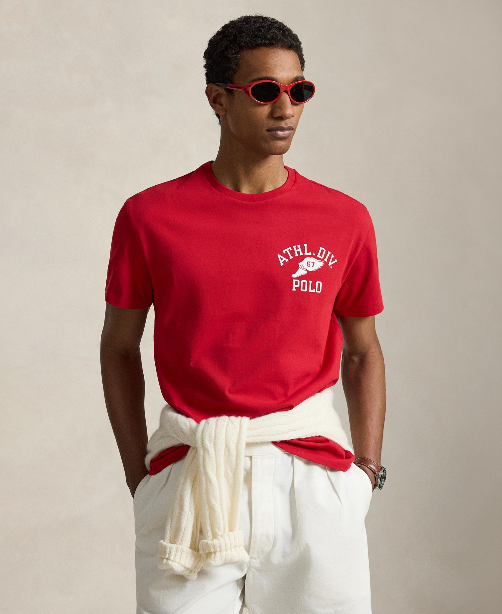 Мужская футболка Polo Ralph Lauren с круглым вырезом