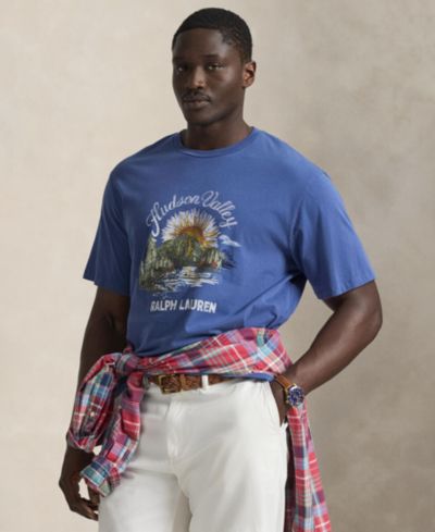 Мужская футболка Polo Ralph Lauren с коротким рукавом и графическим принтом Big & Tall