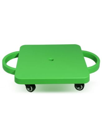 Floor Gym Scooter Board with Handles, Sitting Scooter for Kids Indoor Play, Fun Scoot Board  (Several Colors Available)