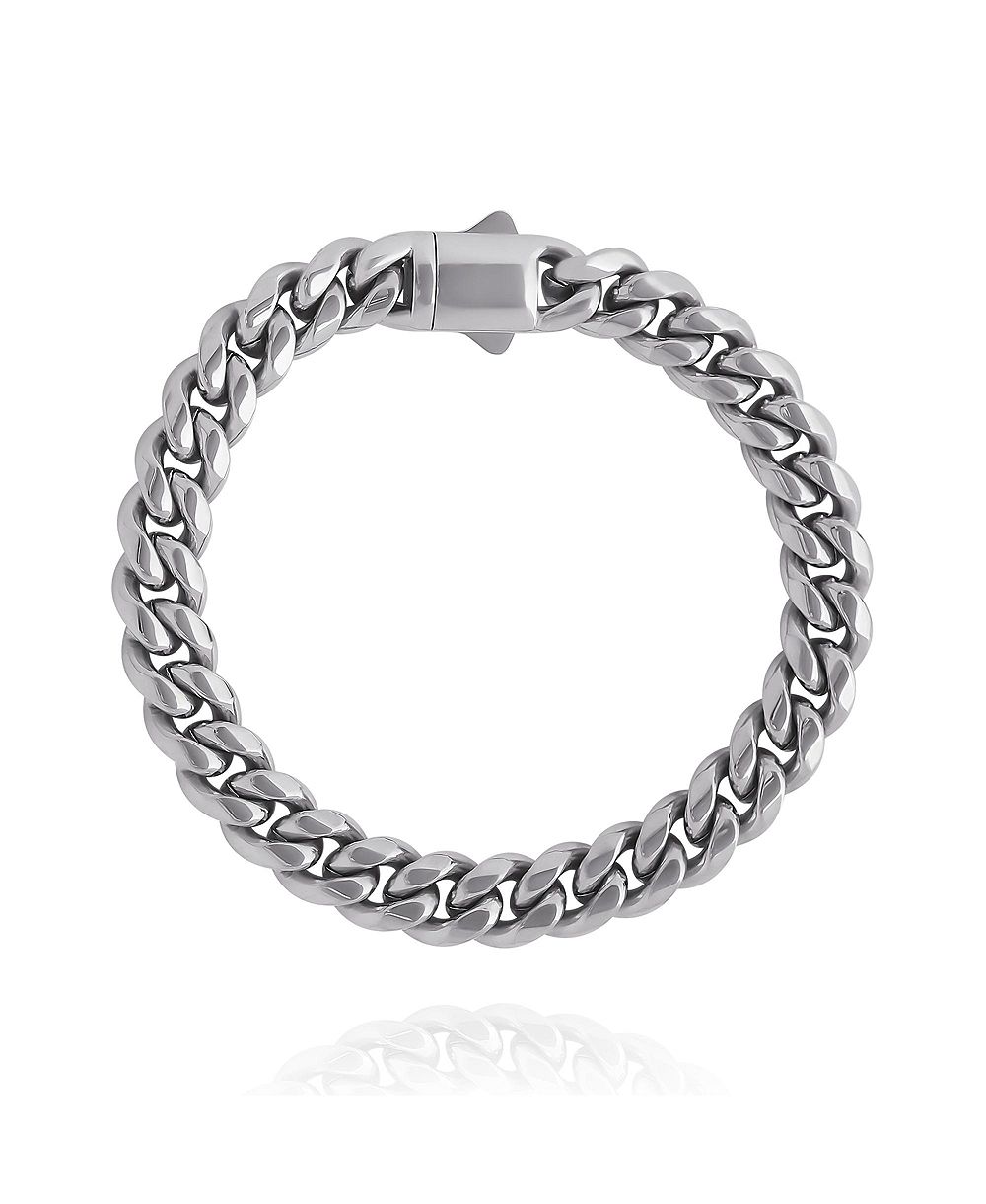 Мужской браслет Lucky Brand Silver-Tone Woven Chain