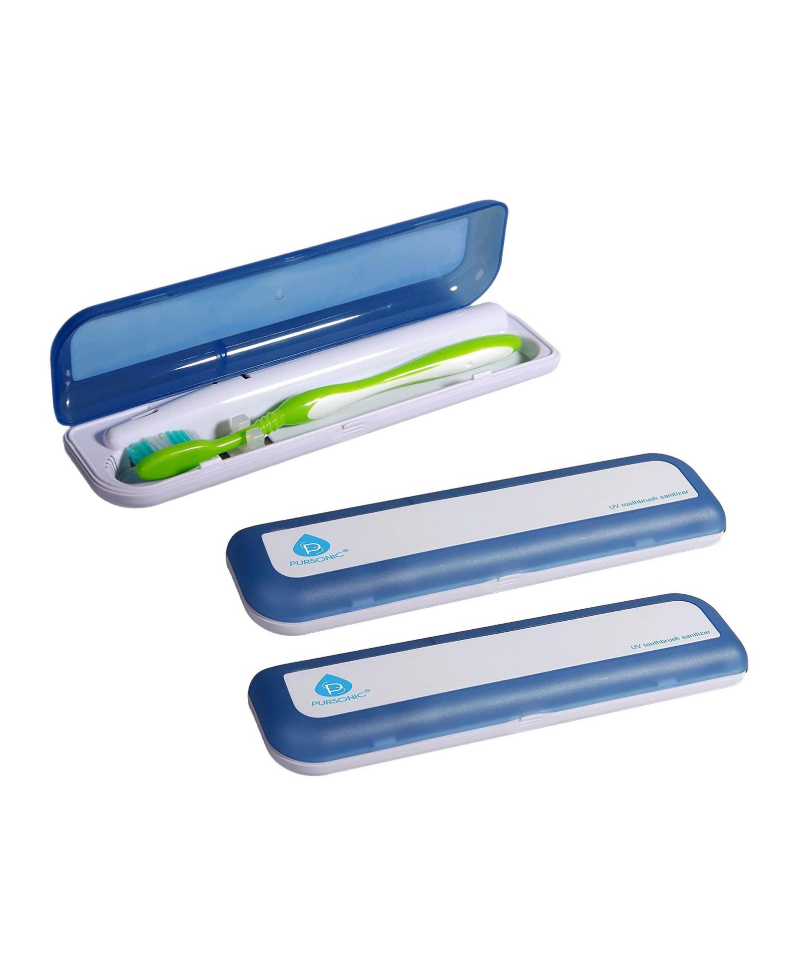 Pursonic 3-Pack Portable UV Toothbrush Sanitizer Bundle – Compact Protection for a Cleaner Smile