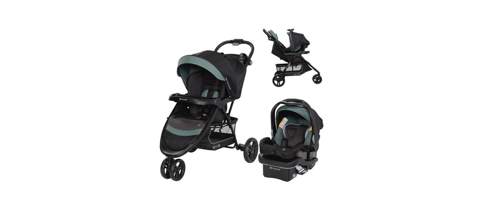 Детская прогулочная коляска Baby Trend EZ Ride SE Travel System, Bluebell
