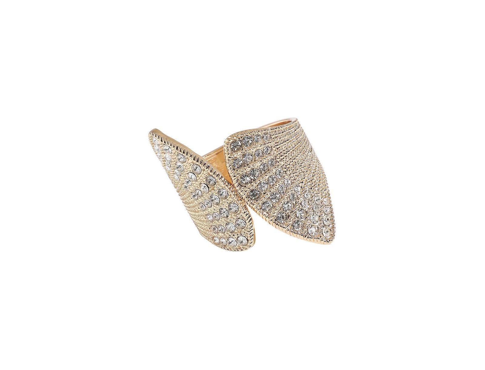 SOHI браслет Cuff с кристаллами Crystal Fan