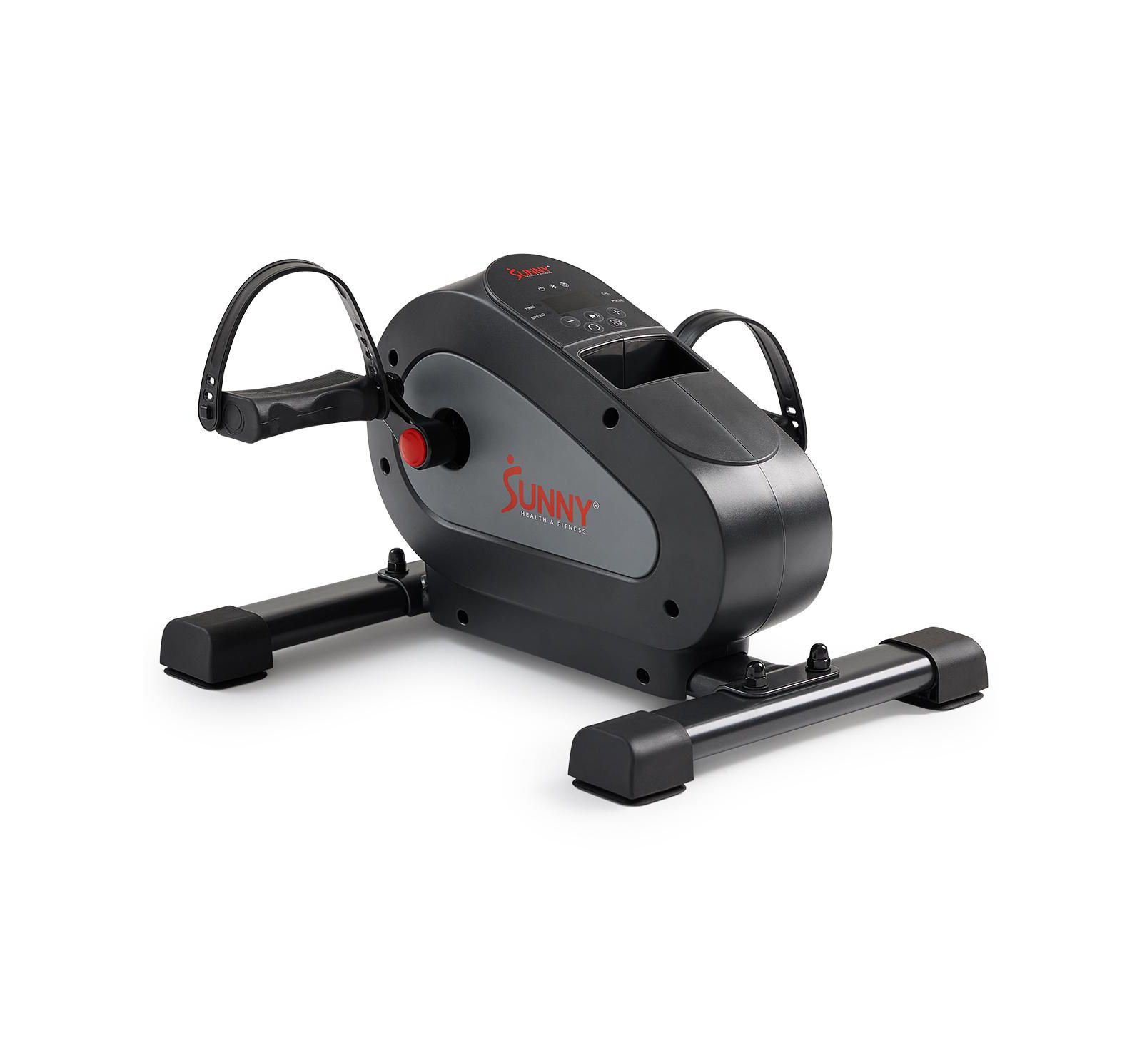 Sunny Health & Fitness Smart Motorized Mini Exercise Bike with 18 Speed Levels, Free SunnyFit App Bluetooth Link