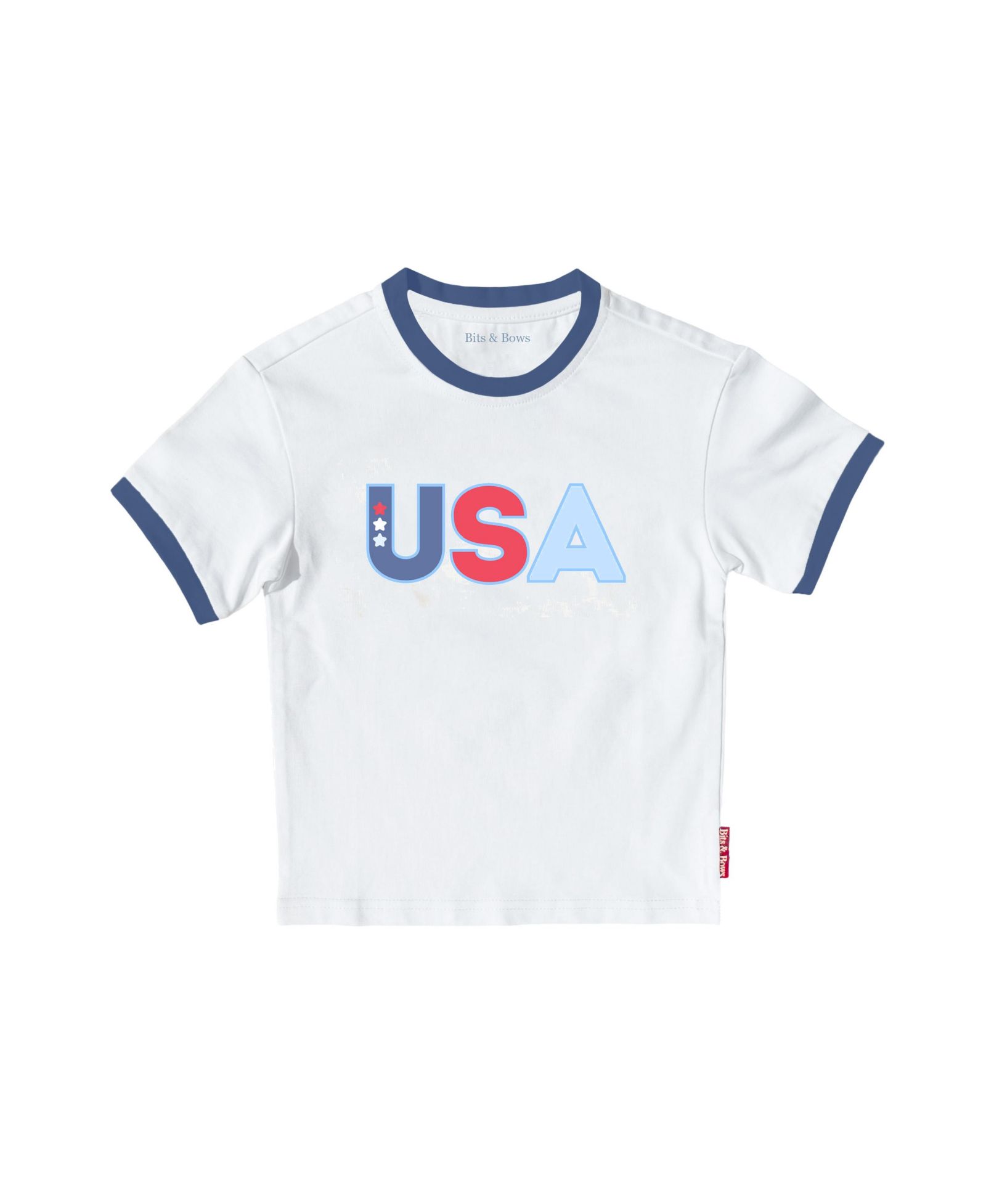 Детская футболка Bits & Bows USA Crewneck