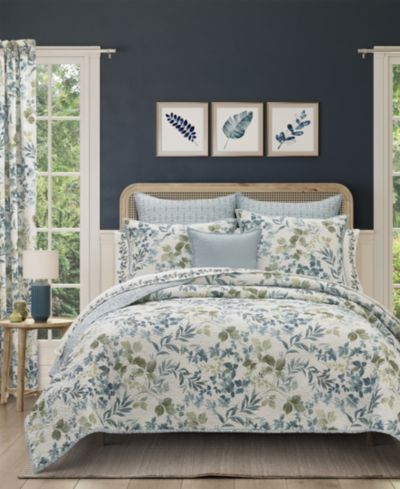 Royal Court комплект постельного белья Evergreen Botanical Leaf, 3-Pc., Twin/Twin XL