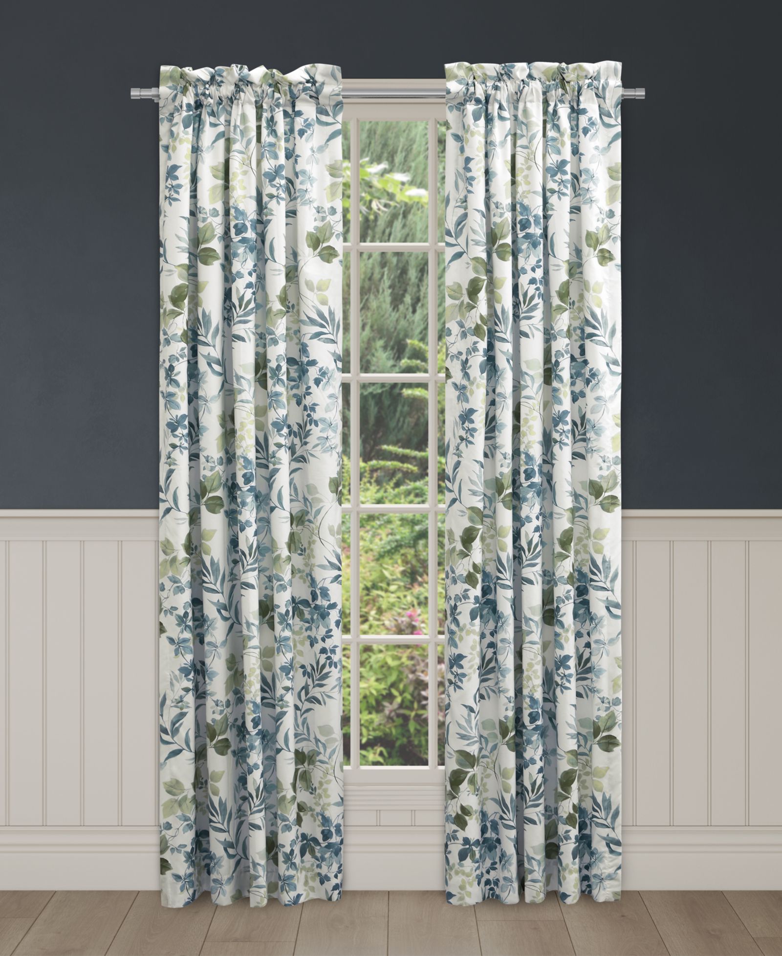 Royal Court Evergreen Window Panel Pair, 41" x 84"