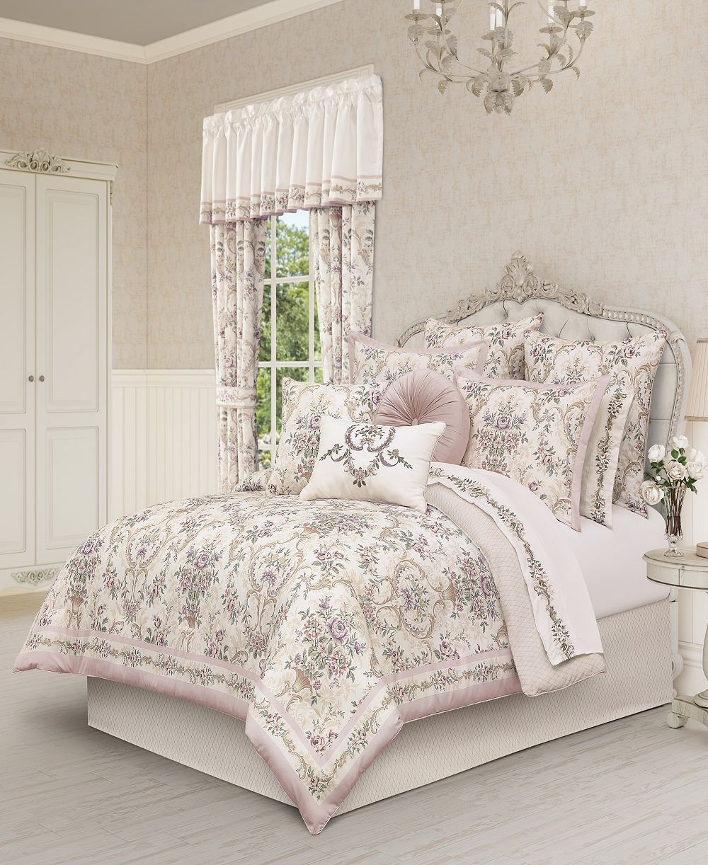 Royal Court Avant Garden Reversible 4-Pc. Comforter Set, Full