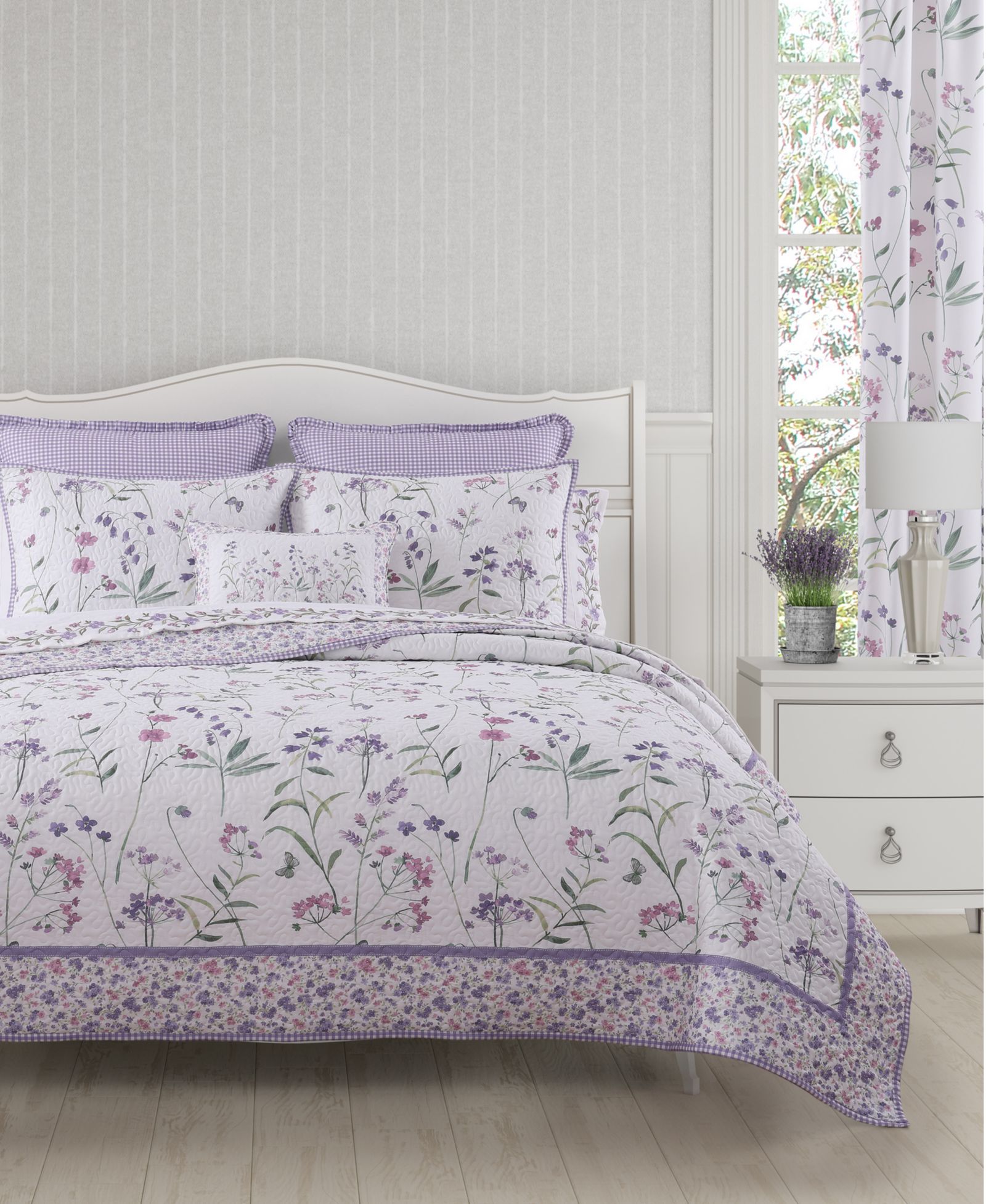 Royal Court Nola Floral 3-Pc. Quilt Set, Twin/Twin XL