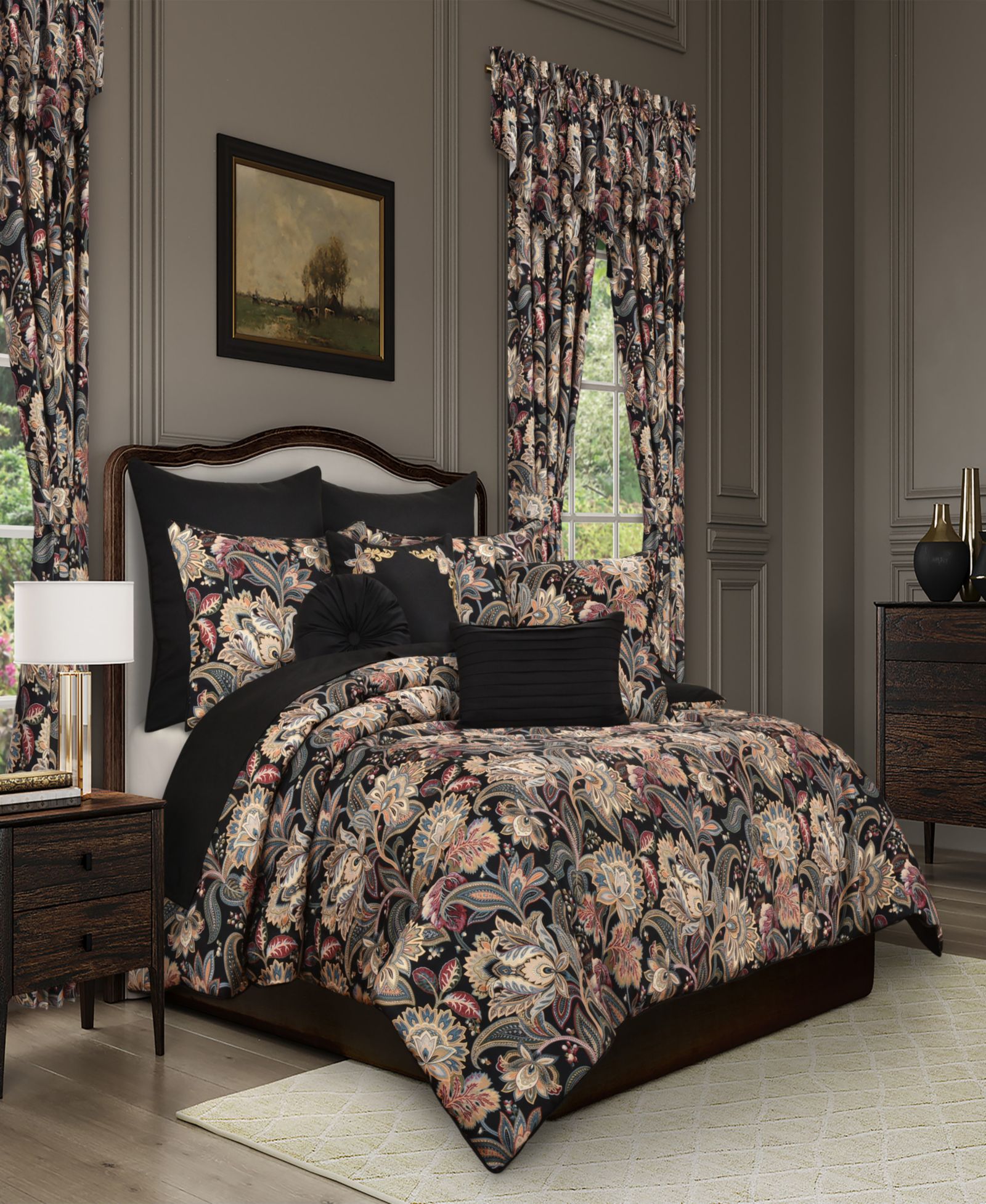 Royal Court Calabria Jacobean 3-Pc. Comforter Set, King/California King