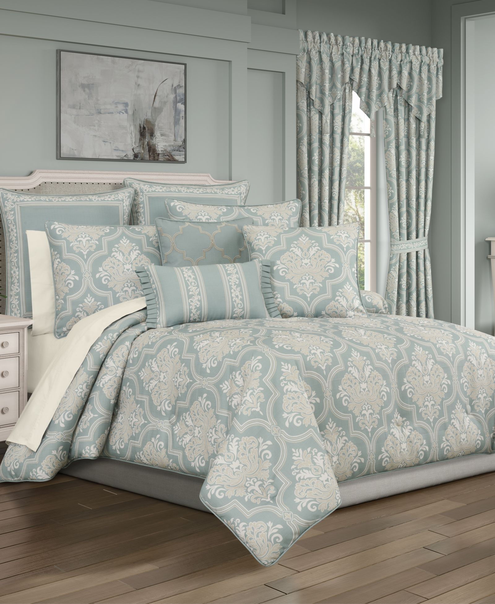 Royal Court Tranquility 3-Pc. Comforter Set, Full/Queen