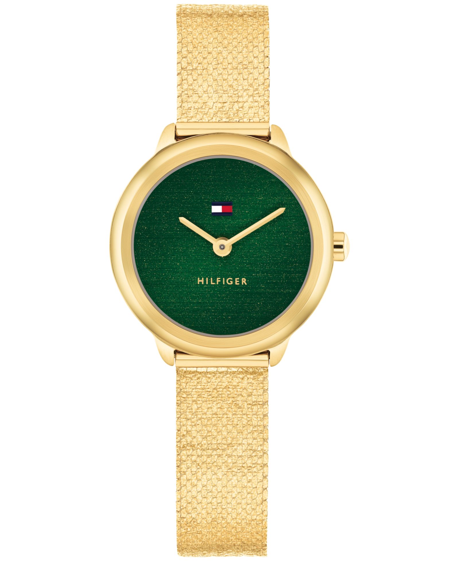Женские часы Tommy Hilfiger Quartz Gold Tone Stainless Steel Mesh 26mm