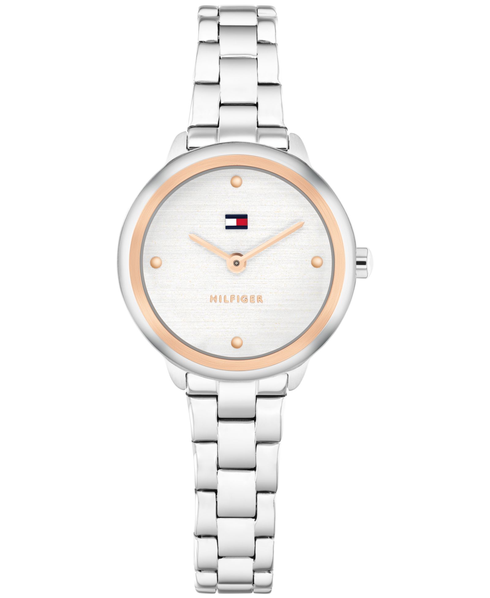 Tommy Hilfiger Женский Quartz Silver Tone Stainless Steel Bracelet Watch, 26mm