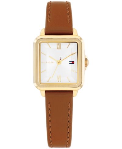 Tommy Hilfiger Женские кварцевые часы на кожаном ремешке 22.5mm