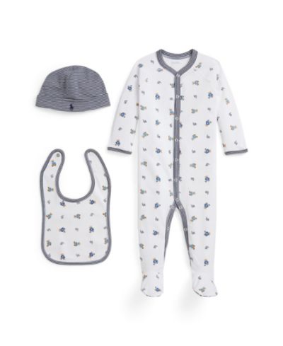 Polo Ralph Lauren Детский Polo Bear Cotton 3-Piece Gift Set