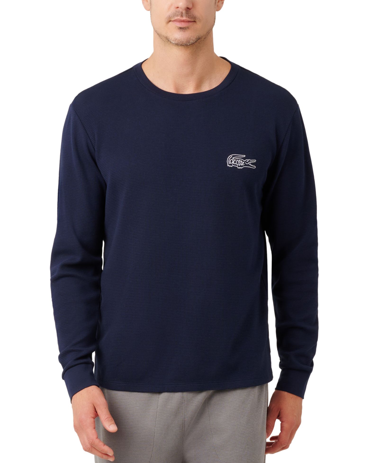 Мужская терморубашка Lacoste с вафельной вязкой