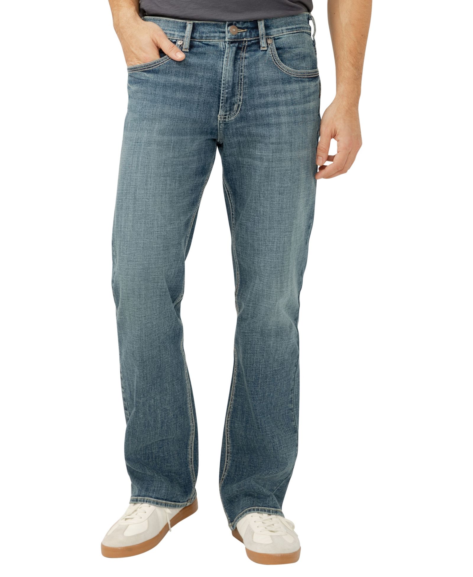 Silver Jeans Co. Мужские джинсы Zac Relaxed Fit Straight Leg