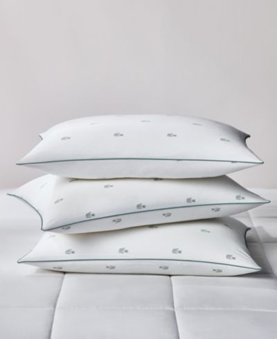 Lacoste Home Allover Crocs хлопковая подушка средней плотности, King