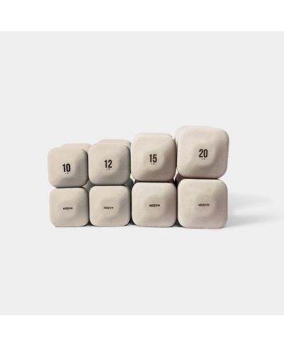 WeGym SafeGrip Dumbbells Upper Set - 10, 12, 15, 20 lbs