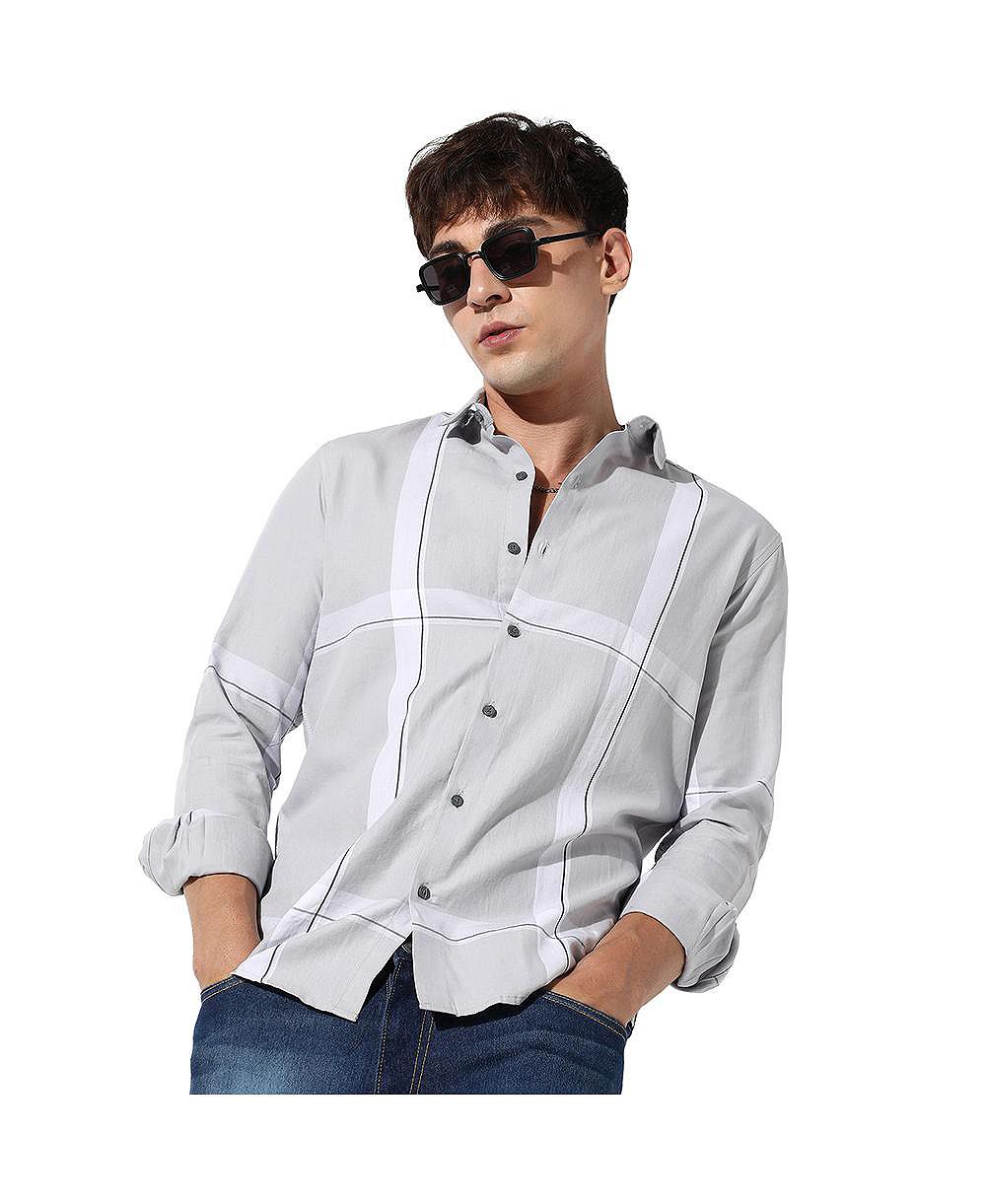 Мужская рубашка Campus Sutra Tartan Plaid Button Up