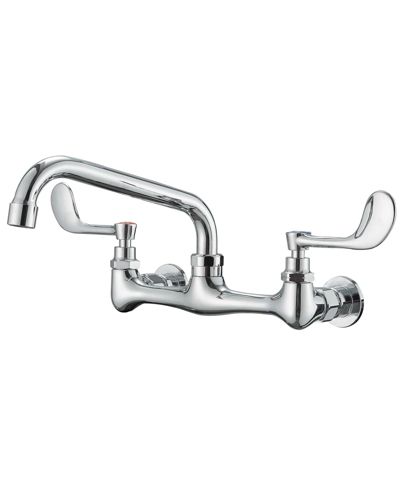 Greenspring Double Handle 8 in. Swivel Spout 8 in. Center Wall Mount Standard Kitchen Faucet