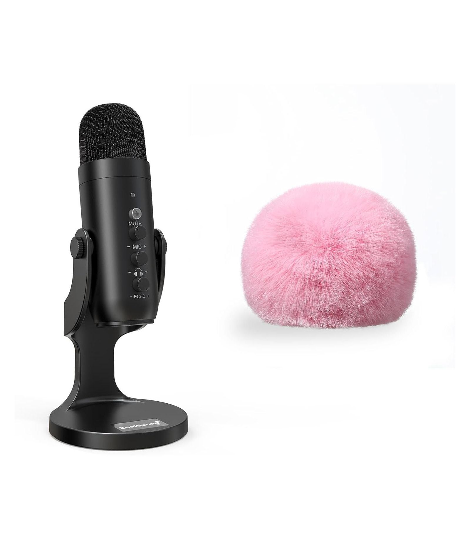 ZealSound комплект USB микрофона k66 и ветрозащиты d65p