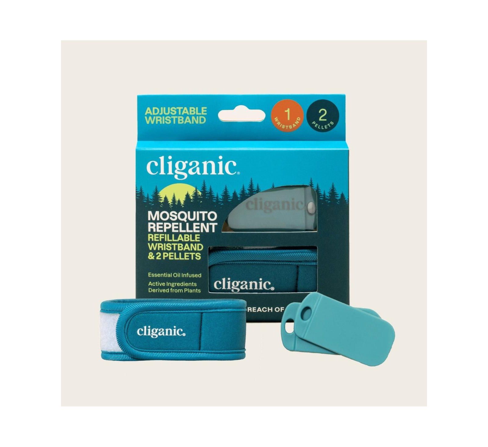 Mosquito Repellent Refillable Wristbands - 1PK & 2 Refills