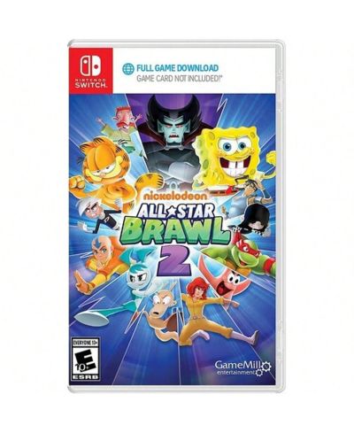 Игра GameMill Nickelodeon All Star Brawls 2 для Nintendo Switch (код в коробке)