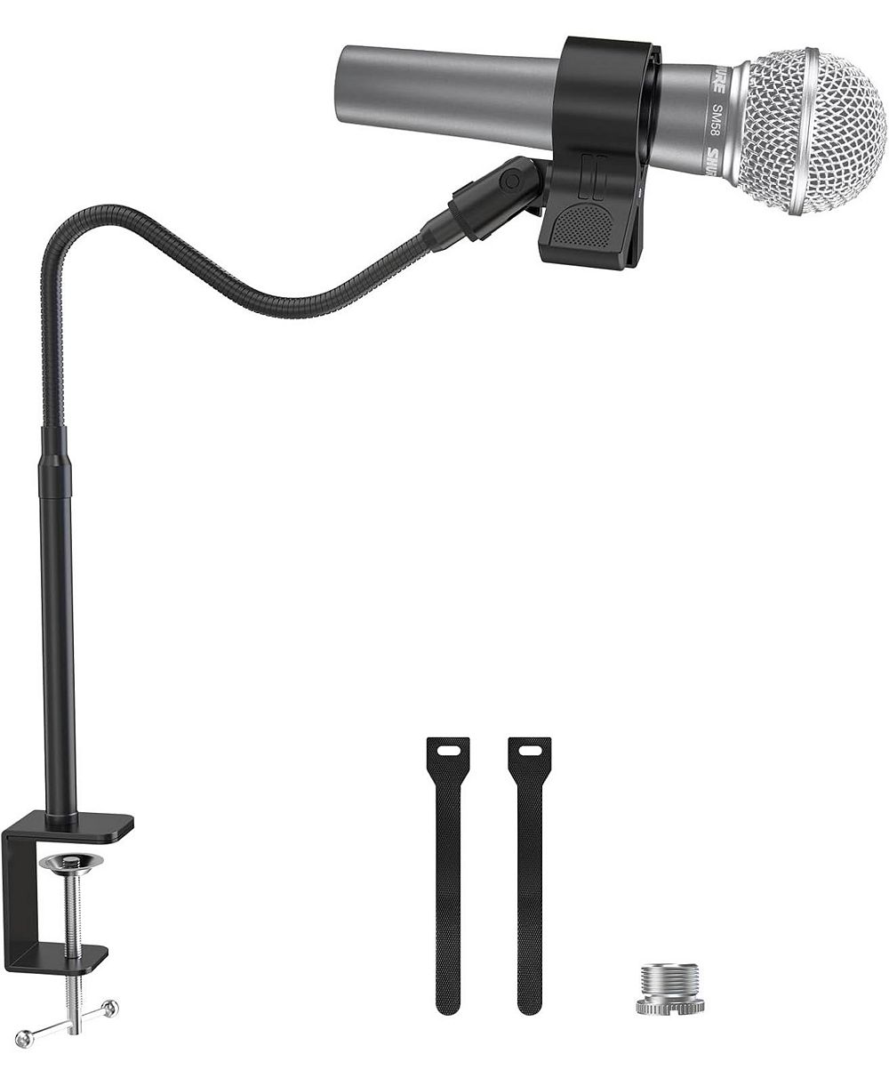 ZealSound стойка для микрофона ZealSound 19-inch Microphone Stand Flexible Gooseneck Clip Holder