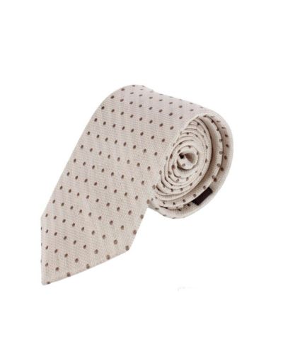 Мужской галстук TRAFALGAR Ignacio Linen Blend Polka Dot Vertical Slant Lined Business