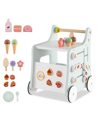 Детский игровой комплекс Slickblue Walker 2-in-1 с Toy Storage и Ice Cream Theme