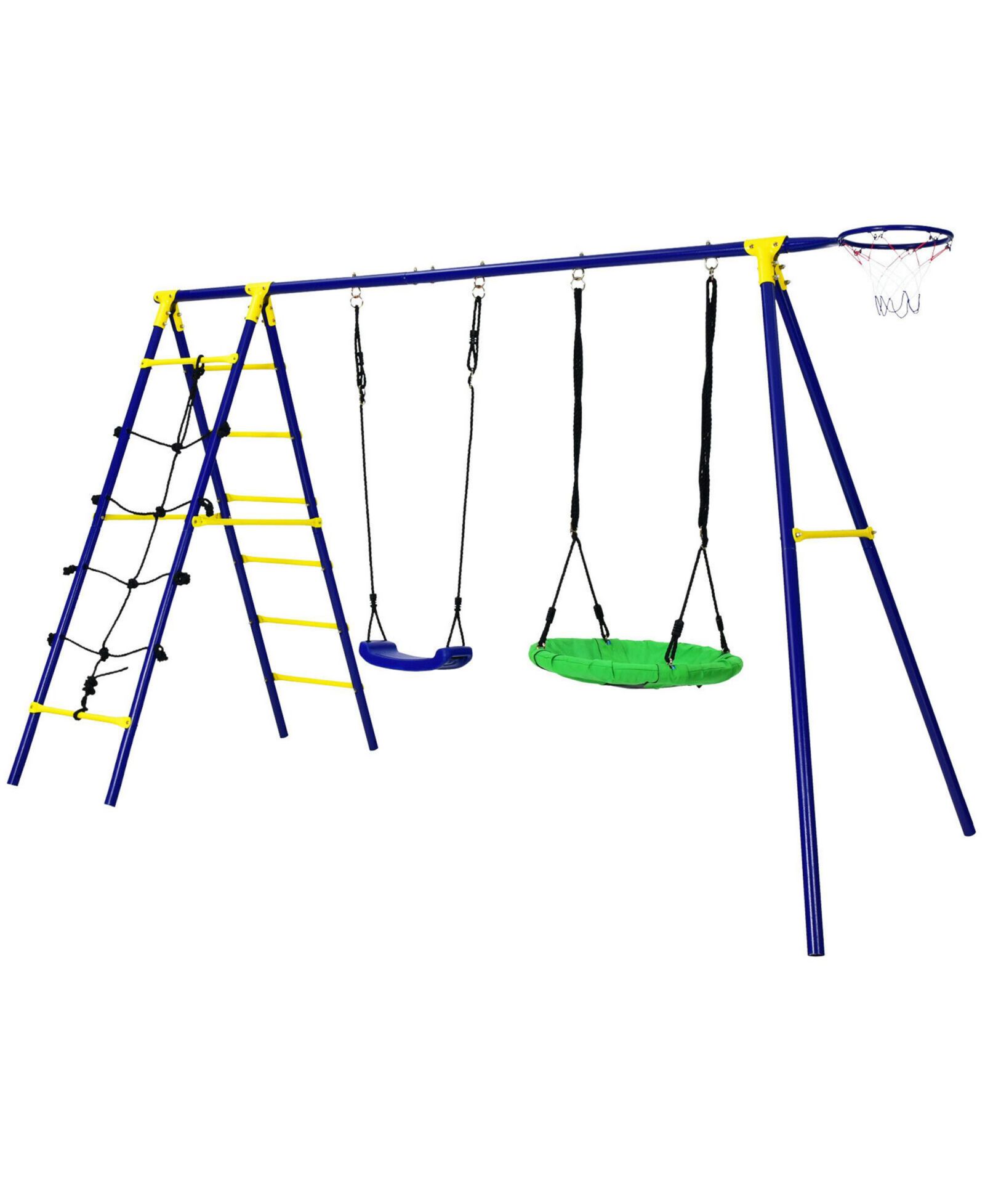 Детский игровой комплекс Gymax 5-In-1 Swing Set, Heavy Duty Frame