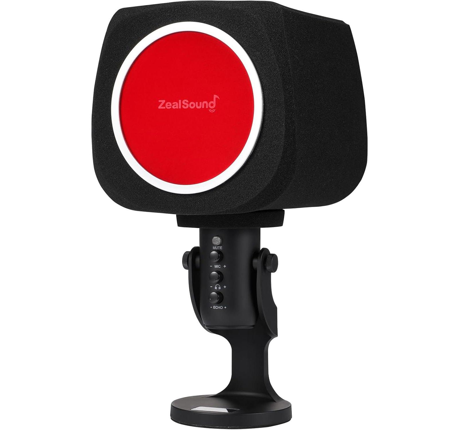 ZealSound USB конденсаторный микрофон k66 и комплект с поп-фильтром ws18r